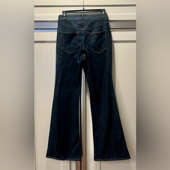 High-Waisted Dark Wash Wide-Leg Jeans - Picture 5 of 9